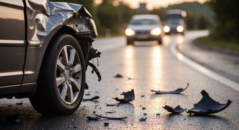 DK16 zablokowana po poważnym wypadku w Lasecznie!