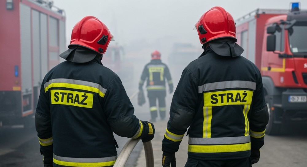 Pożar w Zalewie: ewakuacja mieszkańców i szybka interwencja straży pożarnej