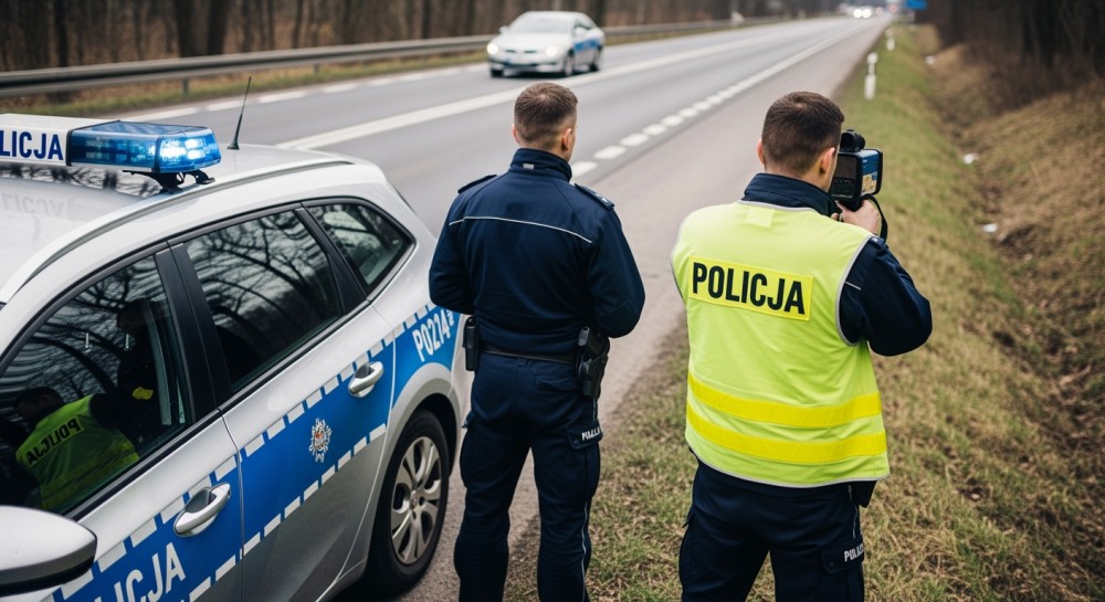 Zwolnij na zimowych drogach! Policja ostrzega kierowców