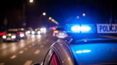 Audi ścięło latarnię. Kierowca miał 0,8 promila